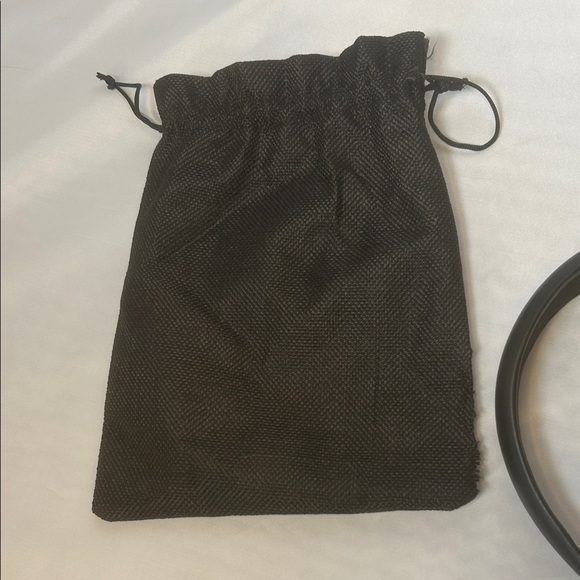 Revolve SHASHI Sleek Black Faux Leather Headband NWT - Picture 6 of 8